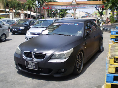 Matte Black BMW 5 Series