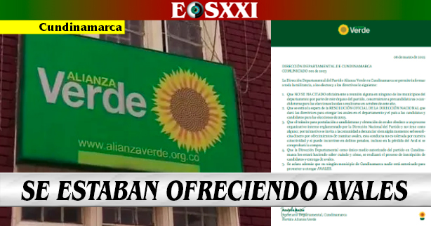 Partido Alianza Verde confirma que aún no se han entregado avales y que los mismos no están en venta