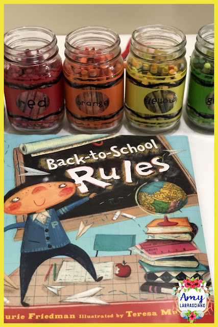 Click here to find ideas for creating classroom rules.  Included are ideas and  an anchor chart for the very engaging book Back To School Rules.  Get your back to school plans for standard RL.2.1 ready.   Perfect for elementary classrooms.  {kindergarten, first, second, third, fourth, fifth, k, 1st, 2nd, 3rd, 4th, 5th}