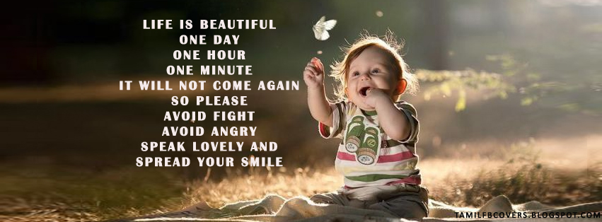 My India FB Covers: Life is beautiful - Life Quotes FB Cover