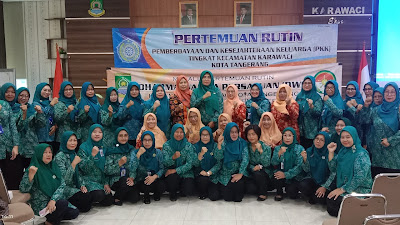 PKK Kecamatan Karawaci Gelar Pertemuan Rutin dan Perkenalan