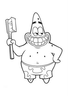 Get free and printable Patrick Star coloring pages