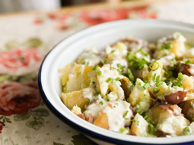 Ranch Dressed Crushed Potatoes