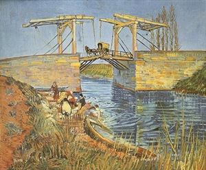 The Langlois Bridge at Arles with Women Washing