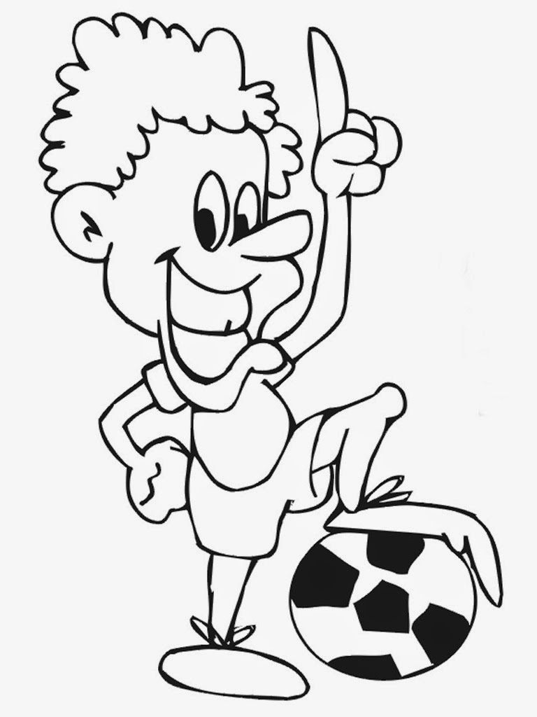 Download Printable Soccer Player Coloring Pages | Realistic Coloring Pages