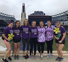 Pictured from Left to right are: Halle Gavel of Franklin; Jessica Catalano of Millis; Kiara Dempsey of North Attleboro; Julia Hutchinson of North Attleboro; Hayley Hanifan of Norfolk; Alyssa Power of Franklin; and Jillian Young of Franklin.