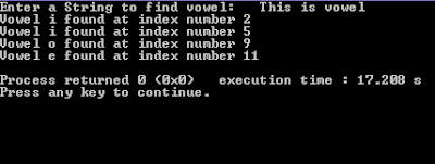 count number of vowels in a string c++