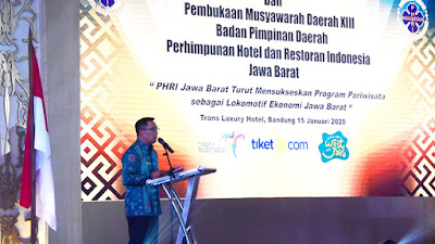 Musda BPD PHRI Jabar, Gubernur Emil :  Jadikan  Pariwisata  Bisnis Kebahagiaan