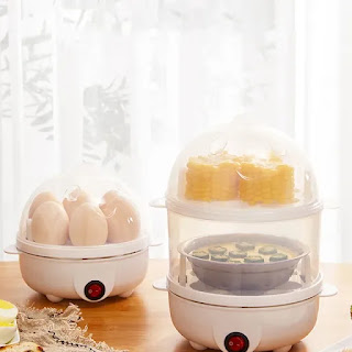 Double Layers Electric Egg Cooker For Quick Cooking Egg Steamer