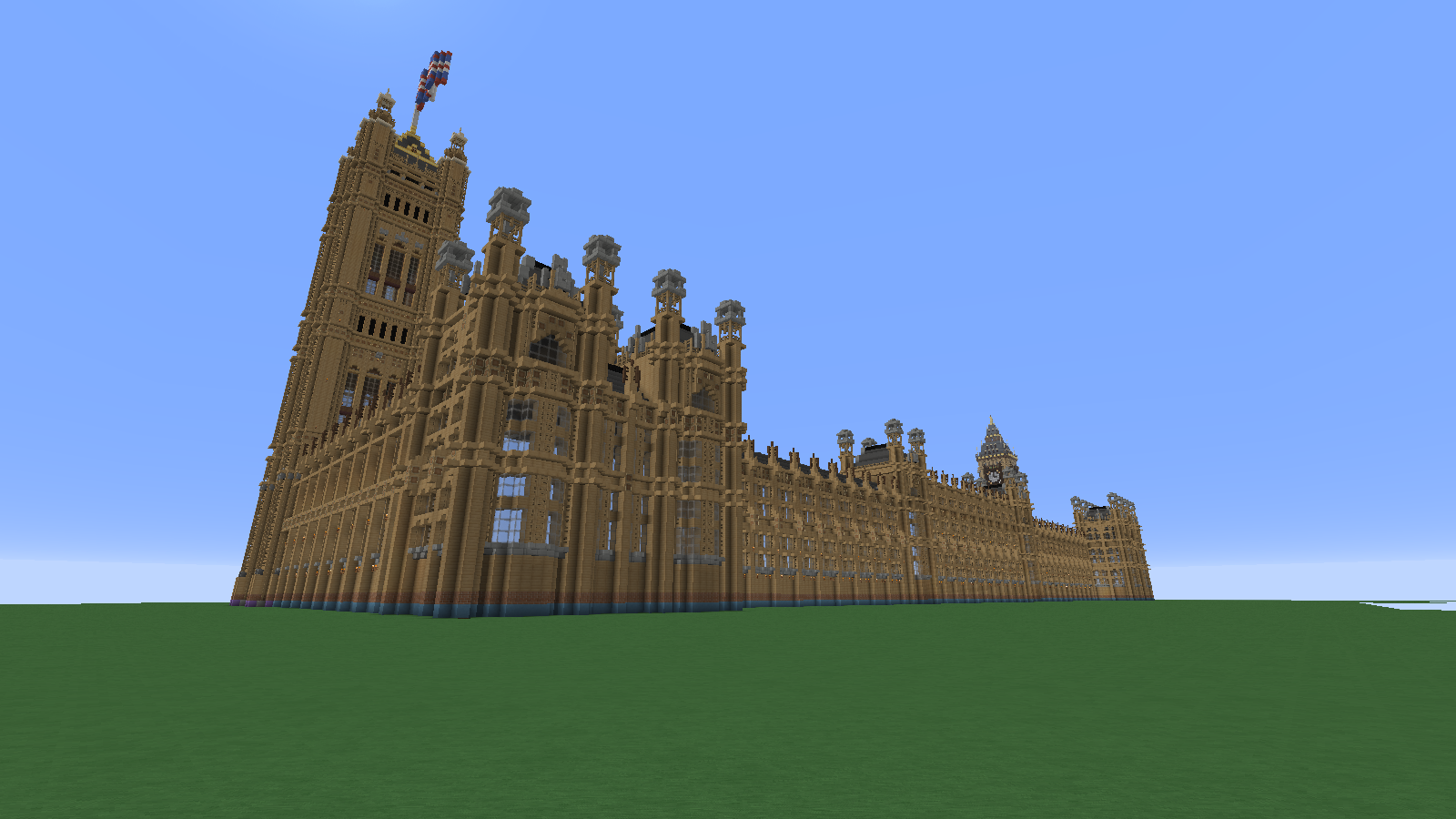 Westminster Palace scale 1:1 and my Minecraft blog 