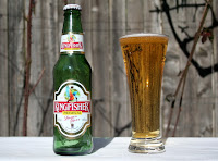 KingFisher Beer bottle and glass