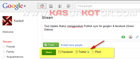 Menghubungkan Google  Plus ke Faceboo dan Twitter 2