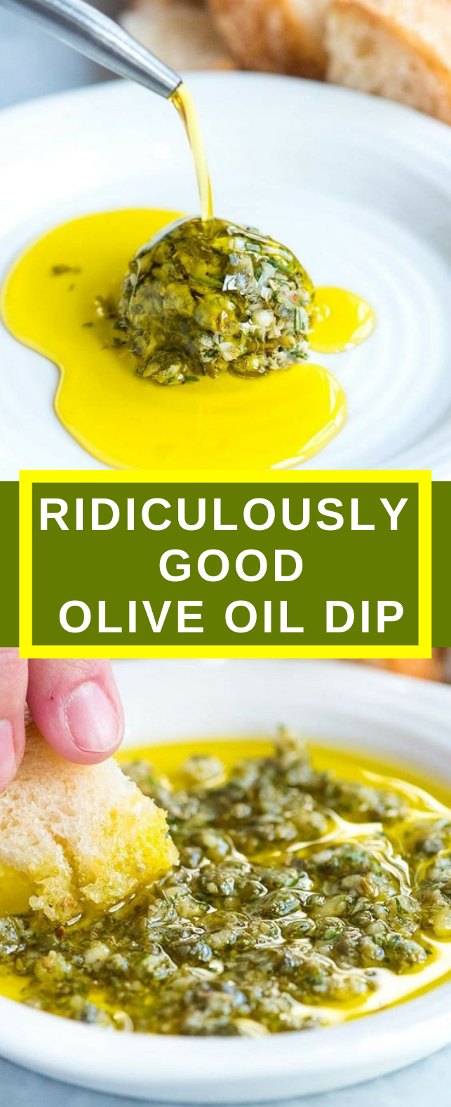 Ridiculously Good Olive Oil Dip Recipe #vegetarian #recipes