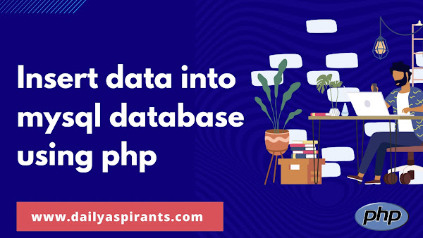 Insert data into mysql database using php