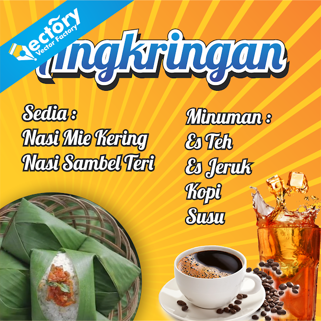 Design Banner Angkringan  Free Download Template Vector