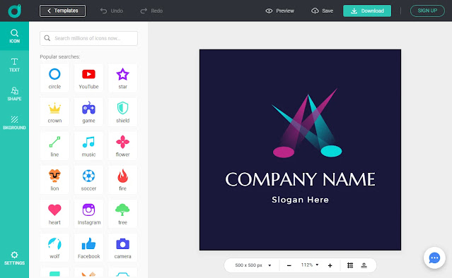 create logo design with online logo maker designevo