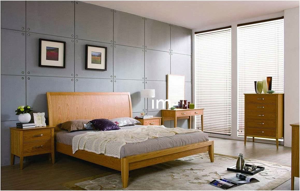 Home Decorating Interior Design Ideas  Oak  Wood Bedroom  