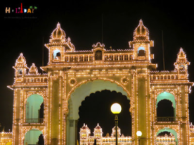 Entrance gate of the Mysore Palace