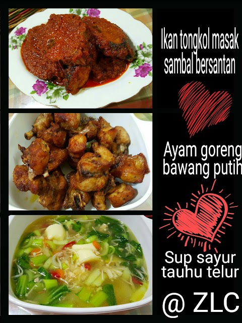 Sup Tauhu Telur - Tadi dah siap goreng tauhu telur kan.