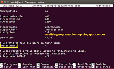 Instalación y configuración de FTP en linux-ubuntu con proFTPd