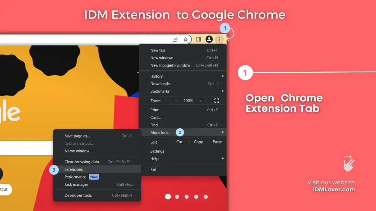 Step 1: Open Chrome Extension Tab