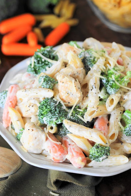  precisely perfect for a quick weeknight repast Quick Weeknight Chicken Penne Alfredo {Skinnier, too!}