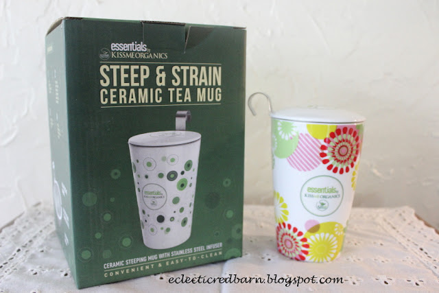 Eclectic Red Barn: Kissme Organics Ceramic Tea Mug