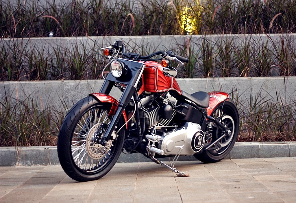 Modifikasi Motor Harley Davidson Softail Fatboy Lo Terbaru 