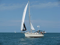 Billie Dancer under sail