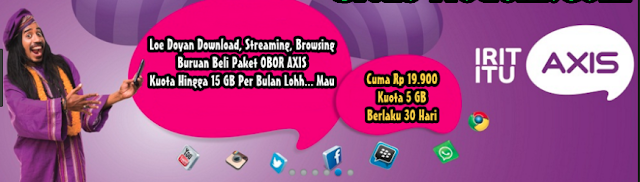 Harga Paket Internet Murah OBOR Axis