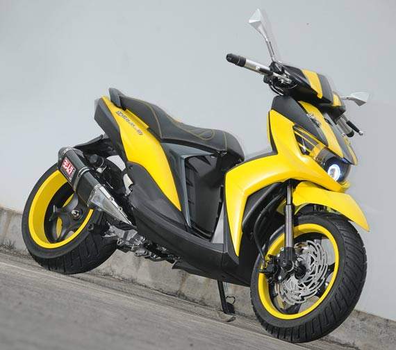  Modif Yamaha Mio Soul GT Ala Muscle Car modifikasi motor