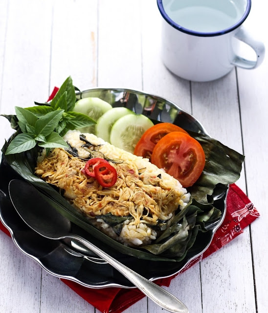 Resep Nasi Bakar Ayam Suwir