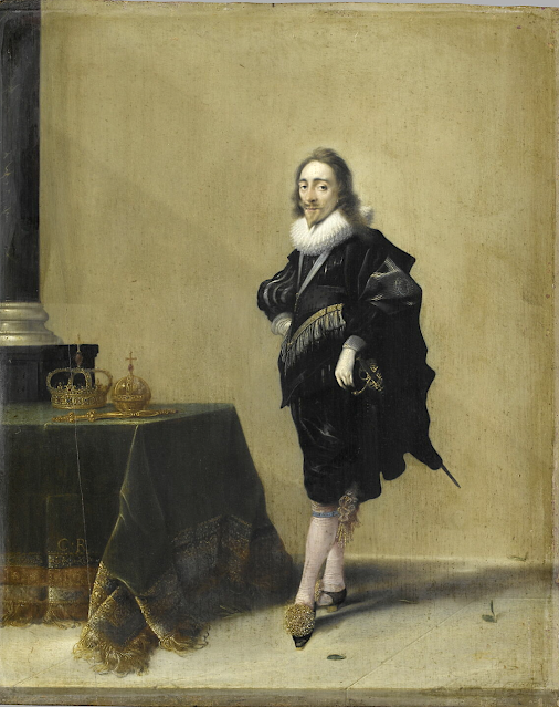 Hendrick Pot (1585-1657) Charles Ier roi d'Angleterre, 1632 Huile sur bois, 33 x 51cm Musée du Louvre, Paris