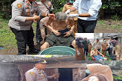 Kapolres Empat Lawang Melalui Kapolsek Muara Pinang Lakukan Giat Bakti Sosial Pengamanan ODGJ