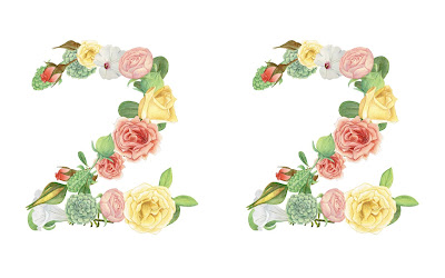 A floral number 22