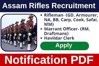 Assam Rifles Recruitment 2023 – 617 Technical & Tradesman Rally Apply Online