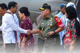 Tiopan Aritonang Sambut Kedatangan Joko Widodo di Bandara Sam Ratulangi Manado