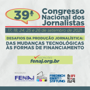  Abertas as inscrições para o 39º Congresso Nacional dos Jornalistas