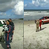 Corpo de Bombeiros procura jovem que desapareceu no mar após ser arrastado pela correnteza na praia de Lucena