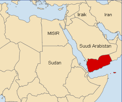 Yemen'in Haritalarda Yeri