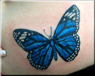 tattoo borboleta azul