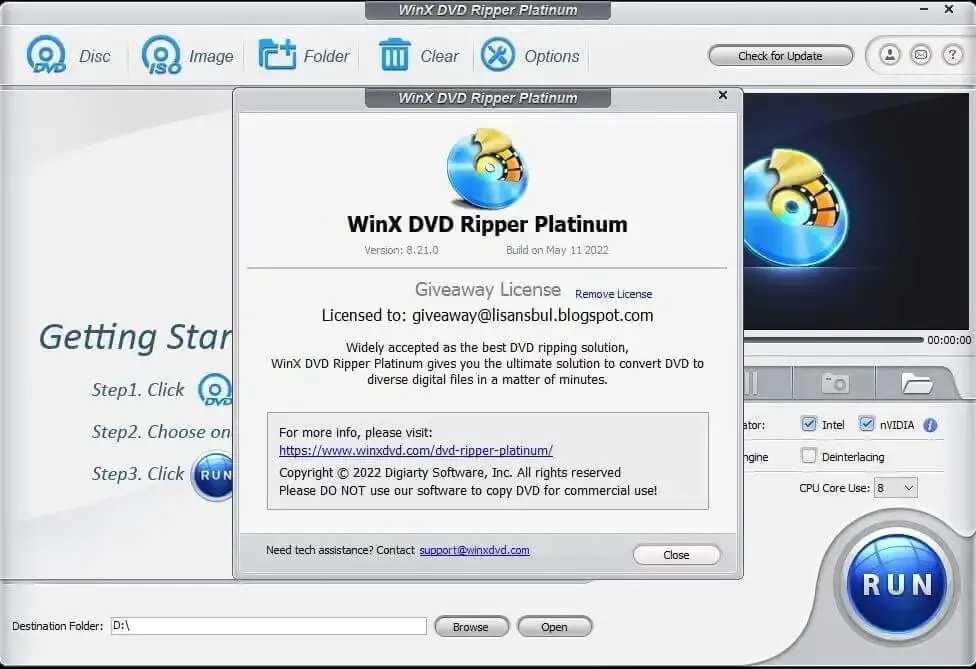 WinX DVD Ripper Platinum Discount Coupon
