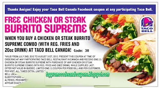 Free Printable Taco Bell Coupons