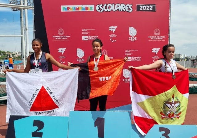 Paraíba conquista 69 medalhas nas Paralimpíadas Escolares, em São Paulo