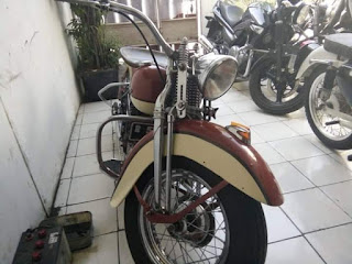 Jual motor gede klasik harley WL th 52 bersurat siap gass