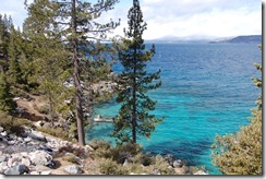 Torquoise water of Lake Tahoe