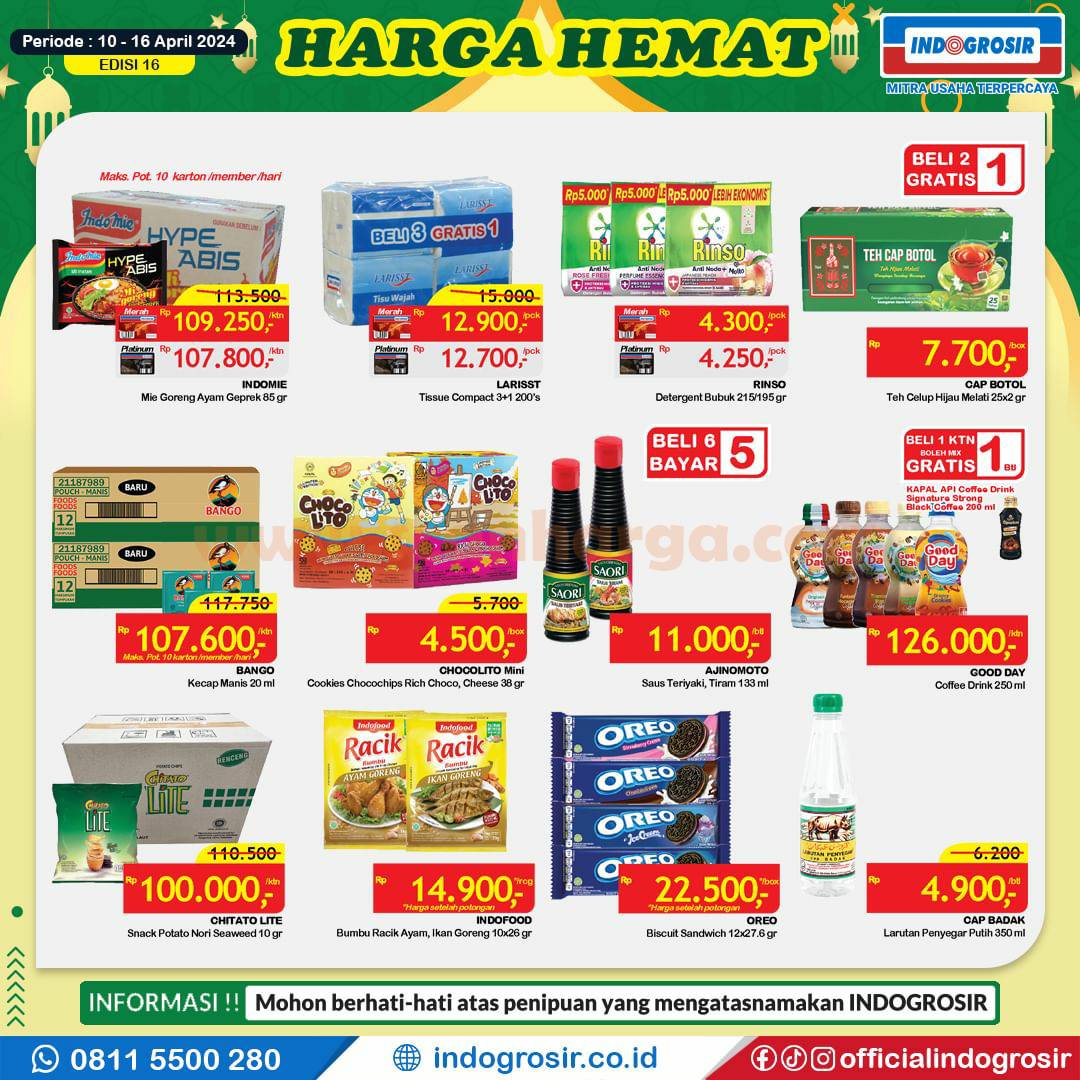 Promo Katalog Indogrosir Harga Hemat 10 - 16 April 2024 2