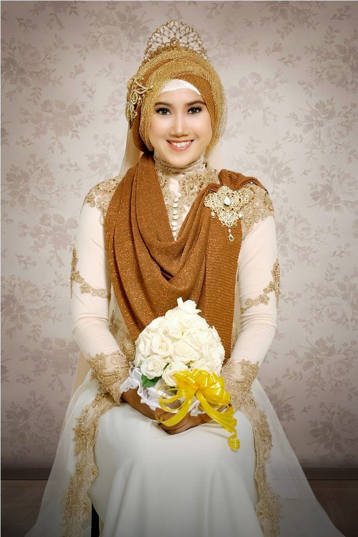  Model  baju  pengantin  muslim modern