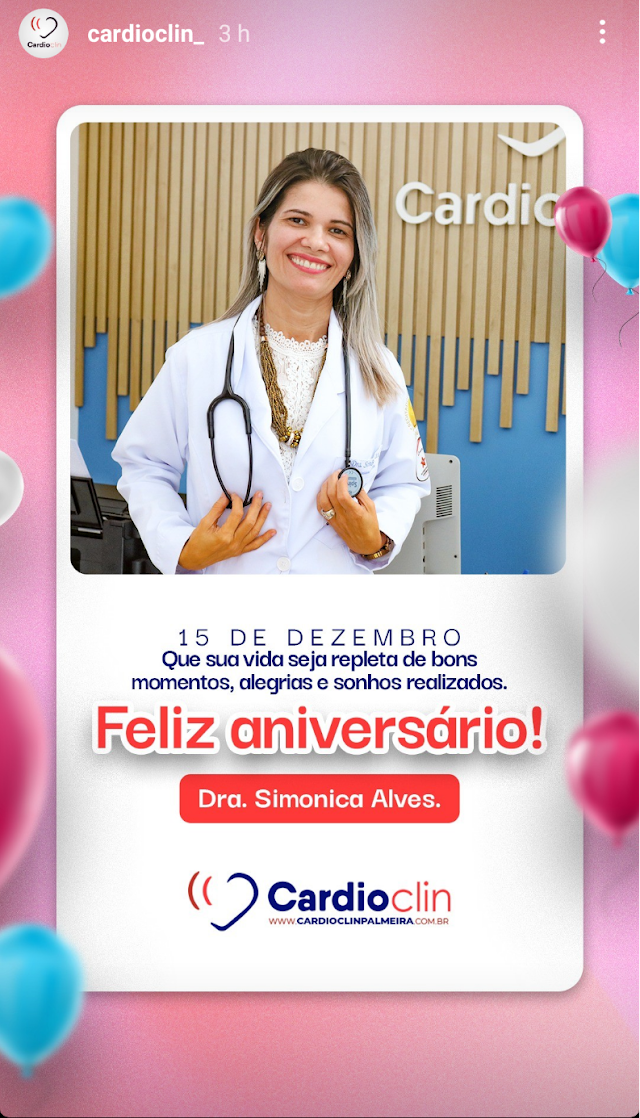Feliz aniversário doutora Simônica!