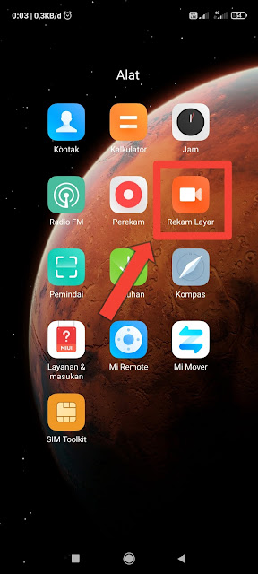 Cara merekam layar hp